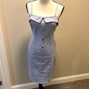 Jean Stretchy knee length dress - Size L